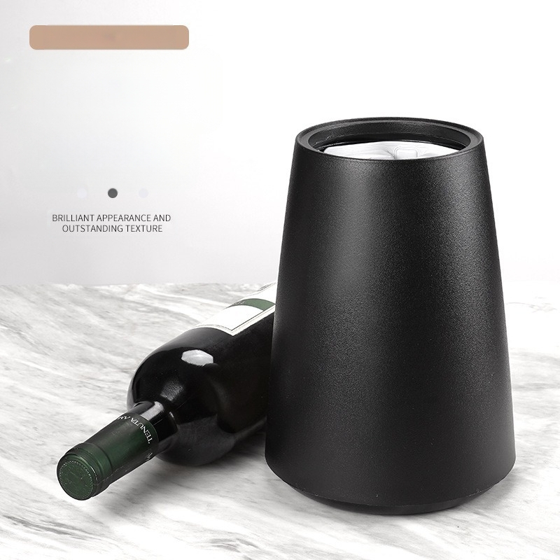 Vyno ledo kibirėlio įrankis, greitai aušinantis šampano vyno ledo kibirėlis, izoliacinis garbanojimo ledo gaminimo aparatas, plastikinis ledo kibirėlis