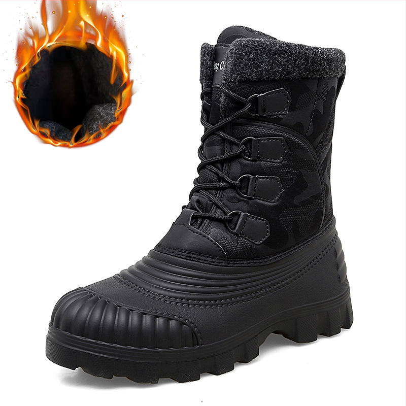 Vyriški aukšti, vilnos pamušalu dengti, šilti, storinti medvilniniai sniego batai, žieminiai Martino batai, vienetiniai, pristatymas už kelių dalių.