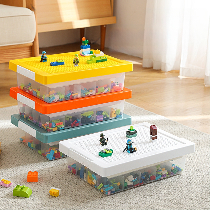 Lego asztali tárolódoboz építőkockák tárolódoboz alkatrészek osztályozás rendezés alrekesz gyermekjáték tárolódoboz