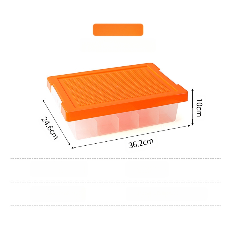 Lego asztali tárolódoboz építőkockák tárolódoboz alkatrészek osztályozás rendezés alrekesz gyermekjáték tárolódoboz