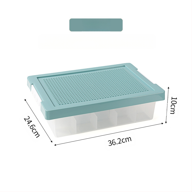 Lego asztali tárolódoboz építőkockák tárolódoboz alkatrészek osztályozás rendezés alrekesz gyermekjáték tárolódoboz