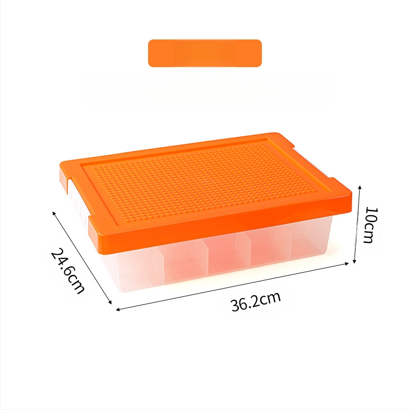 Lego asztali tárolódoboz építőkockák tárolódoboz alkatrészek osztályozás rendezés alrekesz gyermekjáték tárolódoboz