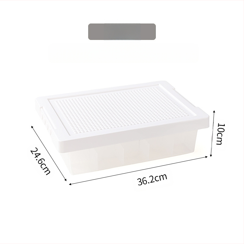 Lego asztali tárolódoboz építőkockák tárolódoboz alkatrészek osztályozás rendezés alrekesz gyermekjáték tárolódoboz