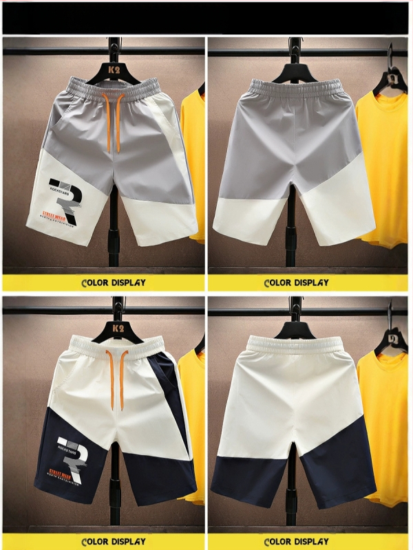 Külkereskedelmi nyári rövidnadrág Férfi kínai stílusú ötágú nadrág Vékony lezser ötágú nadrág Retro nemzeti divatos strandnadrág Nadrág