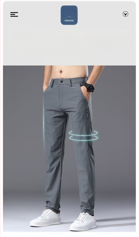 Őszi lélegző lezser nadrág férfi koreai stílusú karcsúsított szabású, egyszerű divatos, fiatalos, sokoldalú, mindennapi, elegáns, skinny sportnadrág