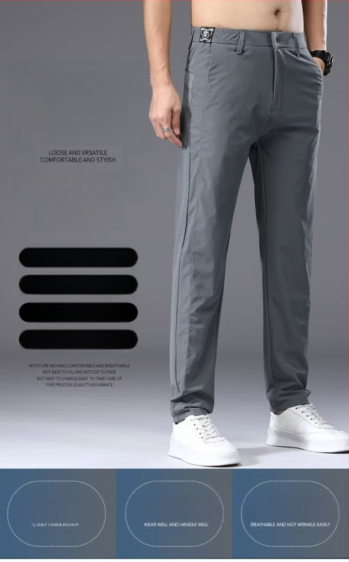 Őszi lélegző lezser nadrág férfi koreai stílusú karcsúsított szabású, egyszerű divatos, fiatalos, sokoldalú, mindennapi, elegáns, skinny sportnadrág