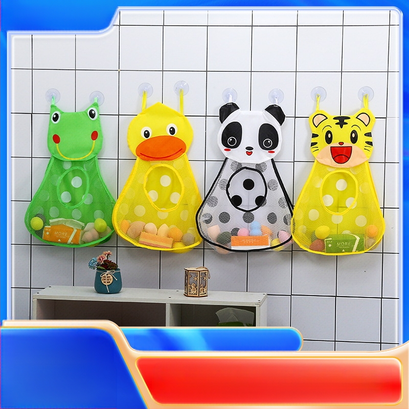 Uus koomiksiga vannitoa magamistuba laste vannitoatarvete hoiukotiga, lihtne armas hingav vannitoatoodete riputuskott