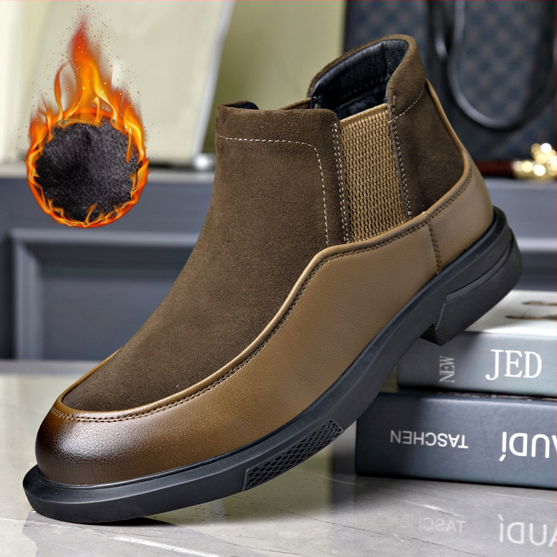 Chelsea saapad meestele madala säärega Briti stiilis sügis- ja talvesaapad uued saabumised meeste kingad keskmise kõrgusega Martin saapad Zhongbang platvormiga vabaaja poolsaapad