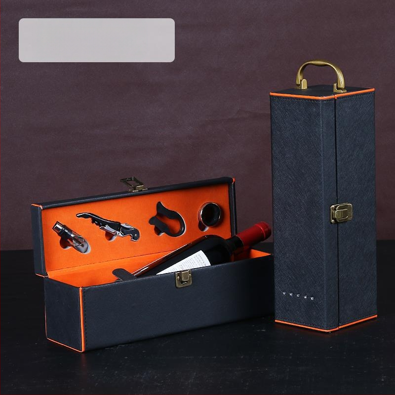 Valmis punase veini kinkekarp kivikestega, ühe- või kahekordse pudeli pakendikarp, veinikarp, universaalne, saab lisada logo, ärikinkekarp