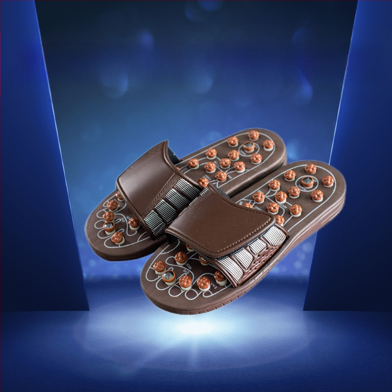 Acupressură Board masaj papuci pentru bărbați vară nouă elastică Moxibustion picior acupunctură terapie magnetică papuci acasă picior terapie pantofi de sănătate
