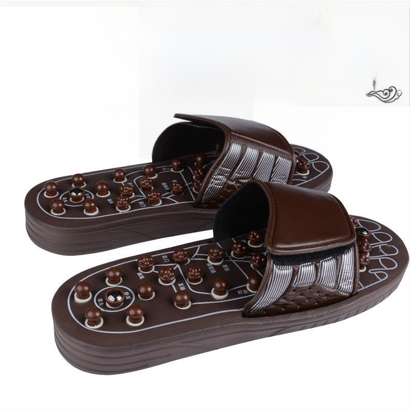 Acupressură Board masaj papuci pentru bărbați vară nouă elastică Moxibustion picior acupunctură terapie magnetică papuci acasă picior terapie pantofi de sănătate