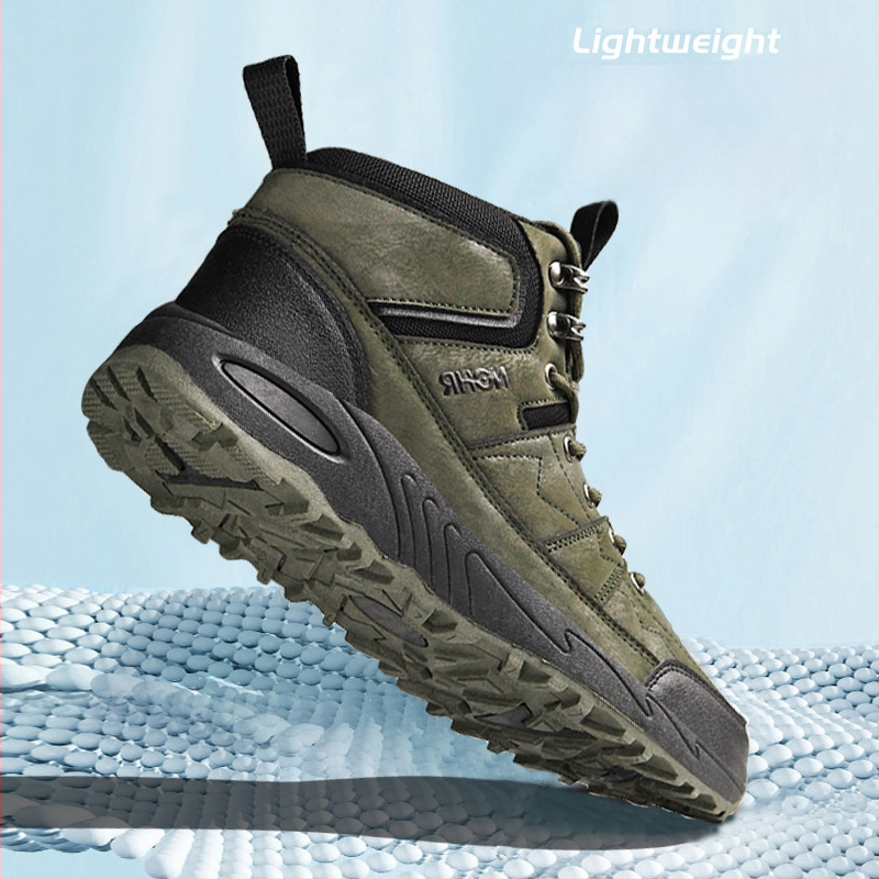 Jinjiang férfi cipő 2024 új plus size magas szárú kültéri szabadidős sport férfi vastag talpú kopásálló csúszásmentes túracipő