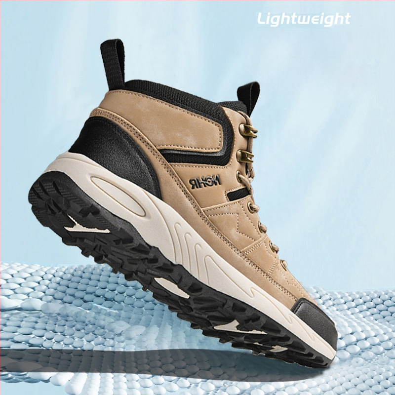 Jinjiang férfi cipő 2024 új plus size magas szárú kültéri szabadidős sport férfi vastag talpú kopásálló csúszásmentes túracipő