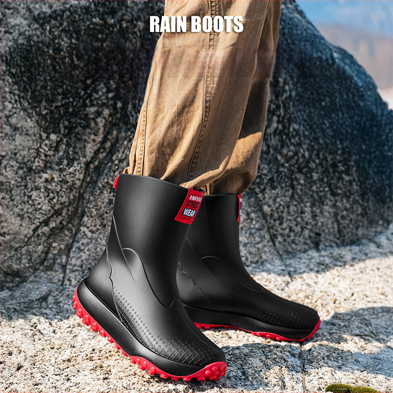 Meeste poolsääreni ulatuvad veekingad, veekindlad ja libisemiskindlad kummikud, paksu tallaga kulumiskindlad kummikud kaasavõetavatele ratsutajatele, meeste lõhnavastased kummikingad