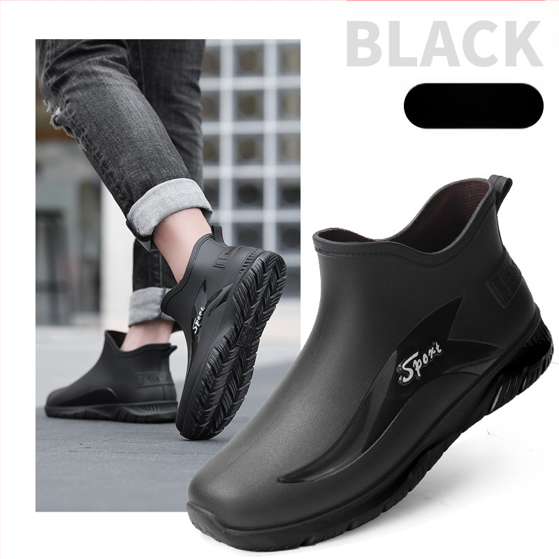 Piiriülesed kõik-ühes sametist vihmasaapad, lühikese toruga meeste vihmakindlad saapad, veekindlad pealisriided, soojad libisemiskindlad kummist kingad, köögijalatsid