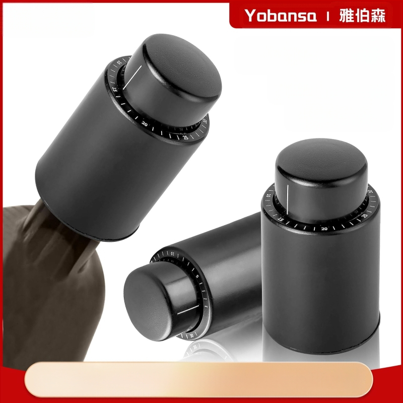 Tarpvalstybinis karšto pardavimo preso tipo raudonojo vyno kamštis šampano kamštis vakuuminis vyno kamštis su skalės šviežio laikymo kamščiu raudonojo vyno butelių sandariklis vyno kamštis