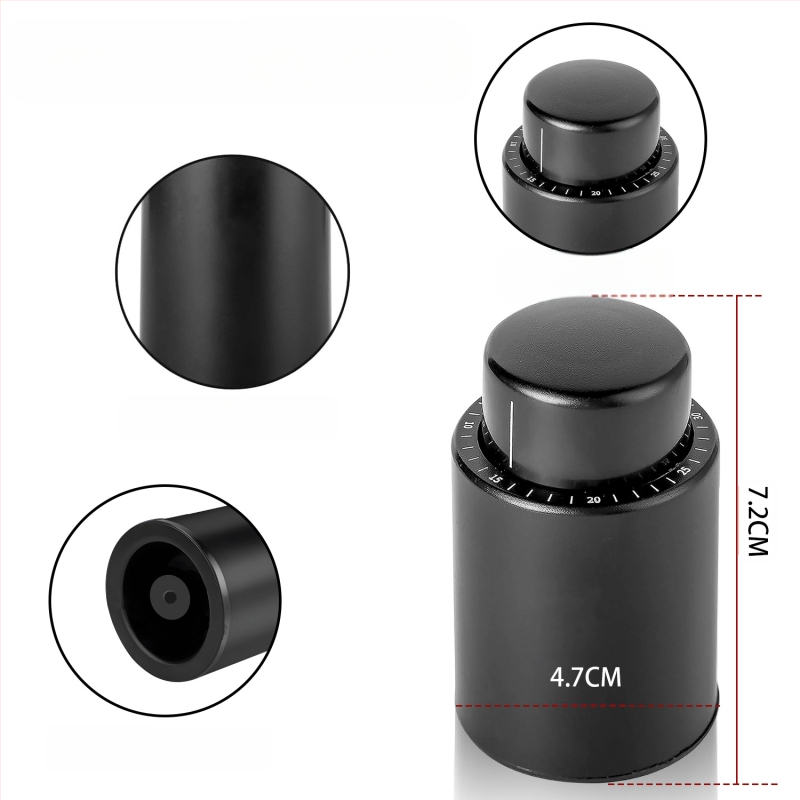 Tarpvalstybinis karšto pardavimo preso tipo raudonojo vyno kamštis šampano kamštis vakuuminis vyno kamštis su skalės šviežio laikymo kamščiu raudonojo vyno butelių sandariklis vyno kamštis