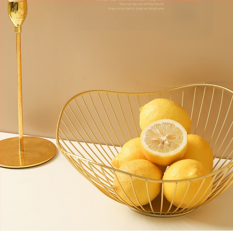 „Nordic Ins“ stiliaus namų vaisių krepšelis, svetainė, kavos staliukas, vaisių padėklas, namų apyvokos reikmenys, modernus, paprastas, kūrybingas užkandžių laikymo krepšelis