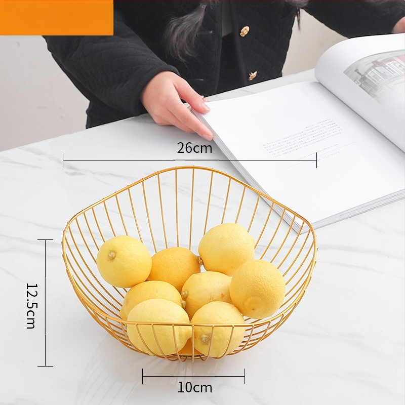 „Nordic Ins“ stiliaus namų vaisių krepšelis, svetainė, kavos staliukas, vaisių padėklas, namų apyvokos reikmenys, modernus, paprastas, kūrybingas užkandžių laikymo krepšelis