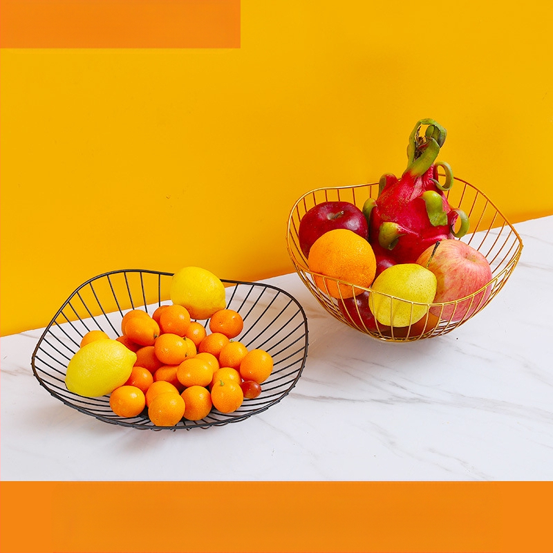 „Nordic Ins“ stiliaus namų vaisių krepšelis, svetainė, kavos staliukas, vaisių padėklas, namų apyvokos reikmenys, modernus, paprastas, kūrybingas užkandžių laikymo krepšelis