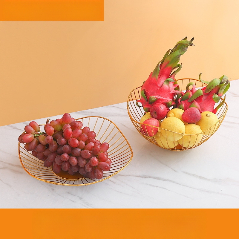 „Nordic Ins“ stiliaus namų vaisių krepšelis, svetainė, kavos staliukas, vaisių padėklas, namų apyvokos reikmenys, modernus, paprastas, kūrybingas užkandžių laikymo krepšelis