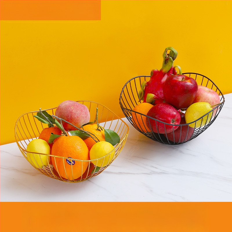 „Nordic Ins“ stiliaus namų vaisių krepšelis, svetainė, kavos staliukas, vaisių padėklas, namų apyvokos reikmenys, modernus, paprastas, kūrybingas užkandžių laikymo krepšelis