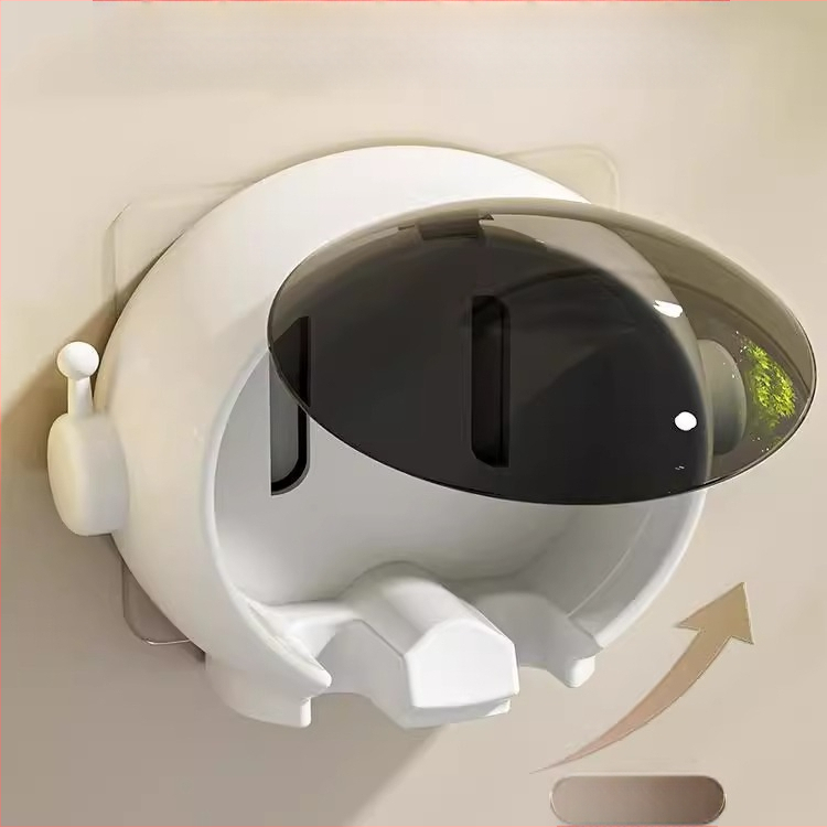 Dantų šepetėlių stovas, montuojamas ant sienos, be perforatorių, animacinis, tualeto, vonios kambario, elektrinių dantų šepetėlių sieninis stovas