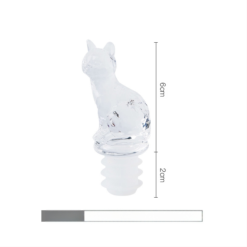 Originalus eksportuotas į Japoniją frankų katės gyvūnas kūrybingas vyno butelio kamštis namas mielas putojantis vynas uždarytas vyno katė