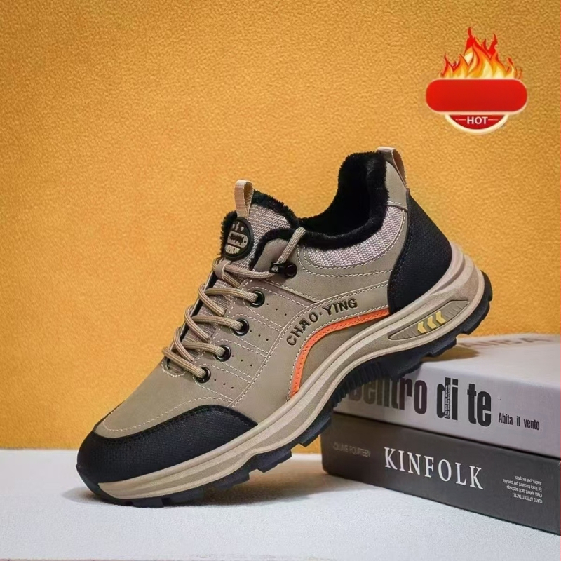 Ανδρικά παπούτσια με μαλακό πάτο και αντιολισθητικό πάτο 2024 φθινόπωρο και χειμώνα νέα αθλητικά παπούτσια ανθεκτικά στη φθορά αδιάβροχα παπούτσια ταξιδιού υπαίθρια παπούτσια ορειβασίας για προστασία από την εργασία