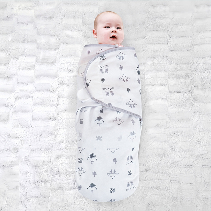 Pătură din bumbac pur pentru nou-născuți, de primăvară și de vară, respirabilă, anti-sărituri, înfășat, prosop, pătură pentru copii