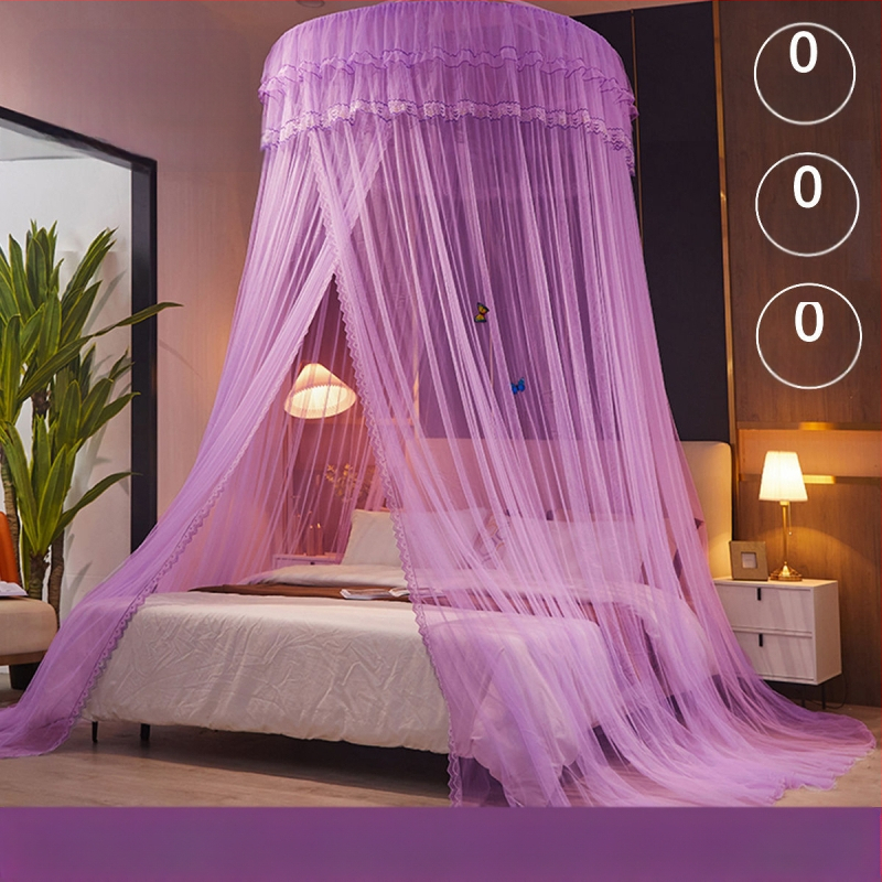 Nanjiren hercegnő stílusú szúnyogháló otthoni hálószobába, telepítés nélküli akasztós mennyezeti, magas színvonalú padlóágyfüggöny gézmintával