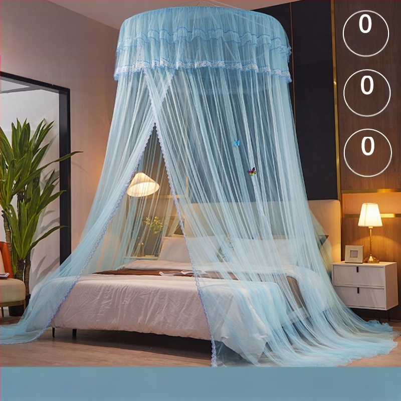 Nanjiren hercegnő stílusú szúnyogháló otthoni hálószobába, telepítés nélküli akasztós mennyezeti, magas színvonalú padlóágyfüggöny gézmintával