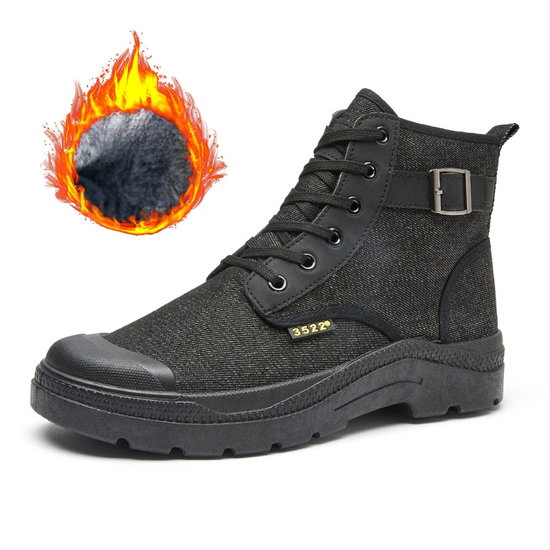 3522 Augstas kvalitātes āra alpīnisma apavi Ikdienas kempinga apavi Ceļojumu apavi Netīrumu izturīgi Darba apdrošināšanas apavi Elpojoši audekla apavi ar vilnas oderi Silti