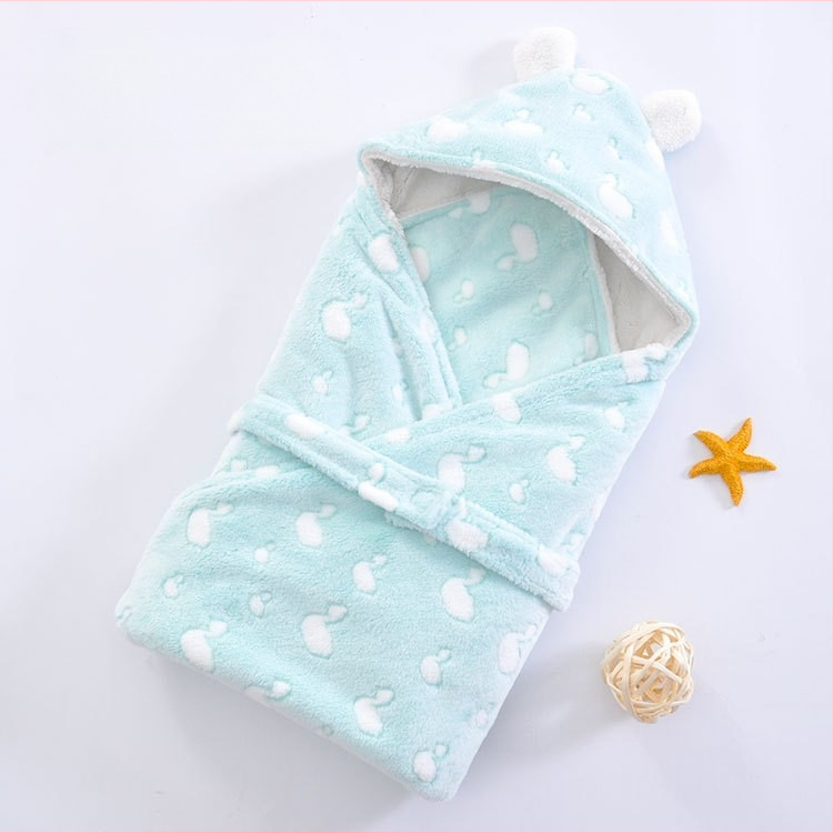 Pătură pentru bebeluși de iarnă îngroșată, sac de dormit pentru nou-născuți, pătură caldă de toamnă și de iarnă, produse super moi pentru nou-născuți