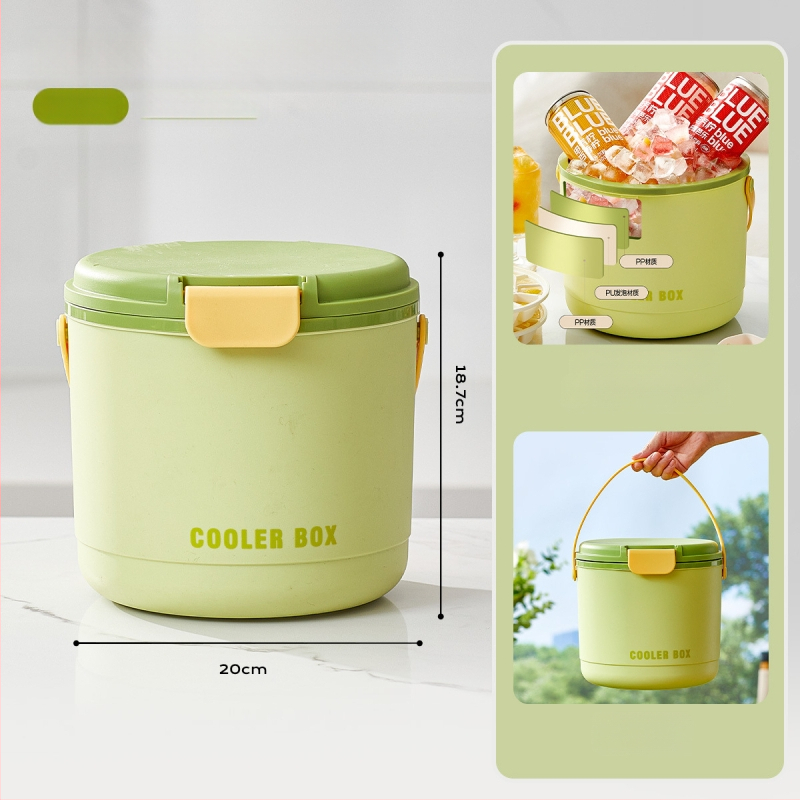 Ledo blokų šilumos išsaugojimo kibiras lauko presui Ledo blokų šalto konservavimo kibiras stovyklavimui Nešiojamas ledo blokų liejimo šalto konservavimo kibiras