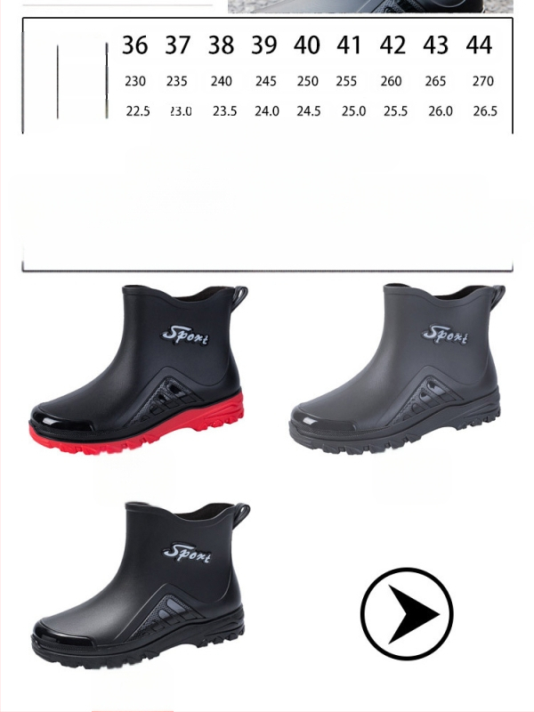 Saksa kummikud meeste moekad libisemiskindlad poolsääreni kummikud uued kaasavõetavad jalgrattajalatsid ehitusplatsidele kalapüügiks ja veesussid