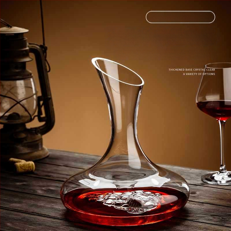 Didmeninė prekyba nauju dekanterio buitiniu vyno dozatoriumi, sutirštinto krištolo stiklo, lengvo prabangaus raudonojo vyno taurės vyno rinkiniu
