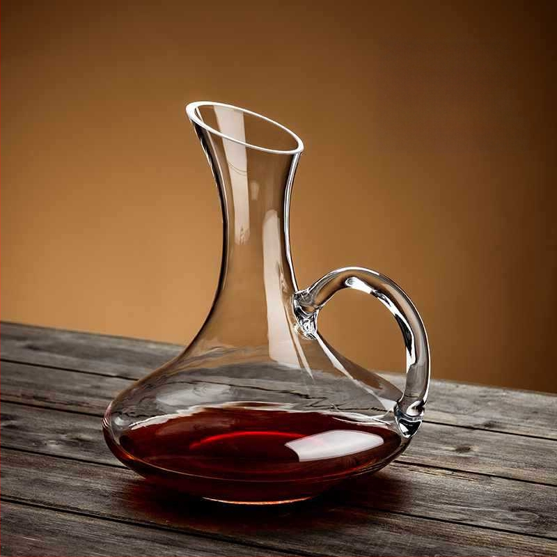 Didmeninė prekyba nauju dekanterio buitiniu vyno dozatoriumi, sutirštinto krištolo stiklo, lengvo prabangaus raudonojo vyno taurės vyno rinkiniu