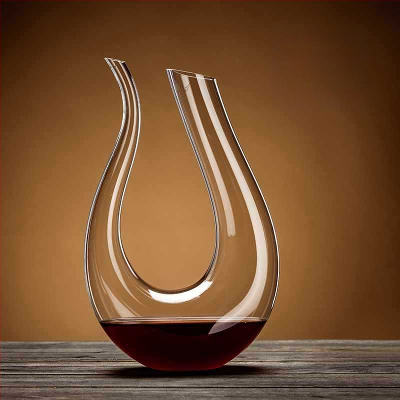 Didmeninė prekyba nauju dekanterio buitiniu vyno dozatoriumi, sutirštinto krištolo stiklo, lengvo prabangaus raudonojo vyno taurės vyno rinkiniu