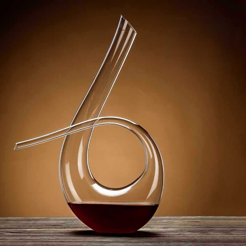 Didmeninė prekyba nauju dekanterio buitiniu vyno dozatoriumi, sutirštinto krištolo stiklo, lengvo prabangaus raudonojo vyno taurės vyno rinkiniu