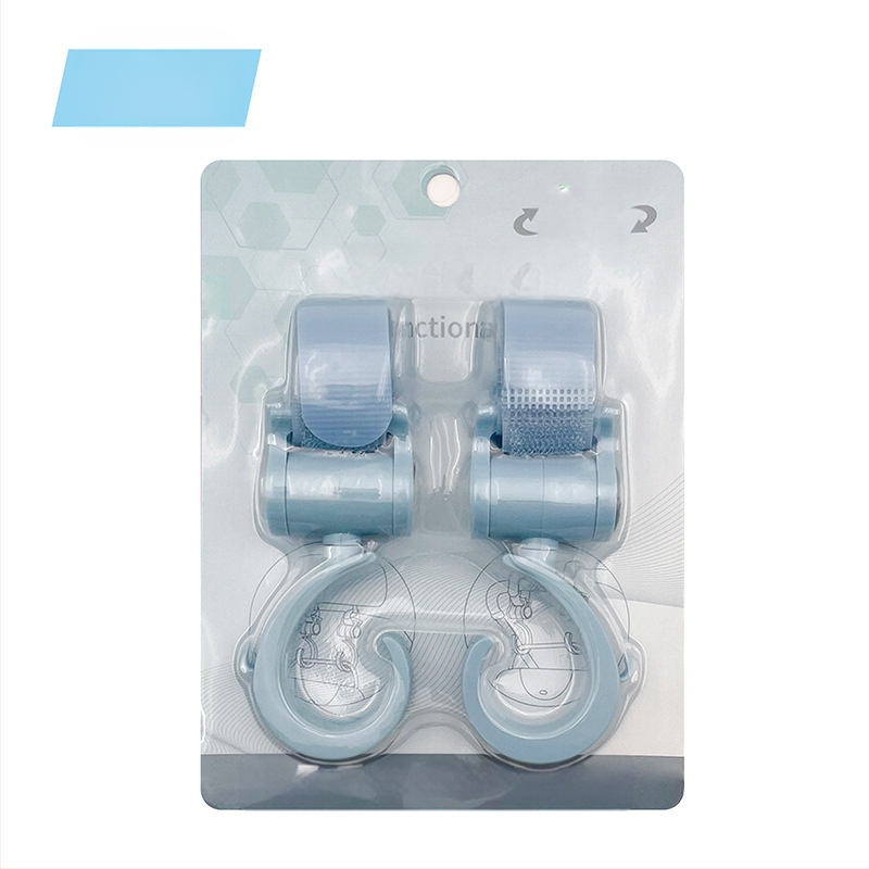 Jalutuskäru konks, laste jalutuskäru konksu lisatarvik, 360-kraadine pöörlev suur konks, vihmavarju jalutuskäru takjakinnitusega konks, 2 tk