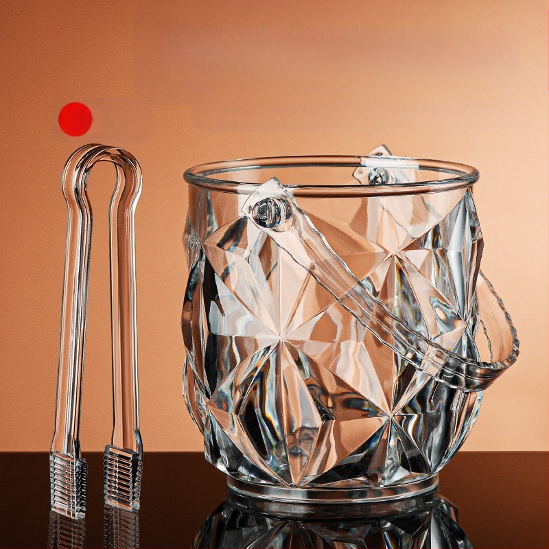 Didmeninė prekyba ledo kibirėliu bare ktv didelės spalvos vertės buitinis komercinis akrilinis mažas ledo kibiras alaus kibiras ledo kibiras