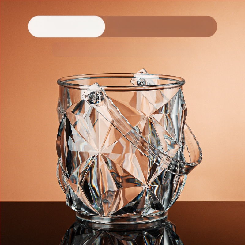 Didmeninė prekyba ledo kibirėliu bare ktv didelės spalvos vertės buitinis komercinis akrilinis mažas ledo kibiras alaus kibiras ledo kibiras