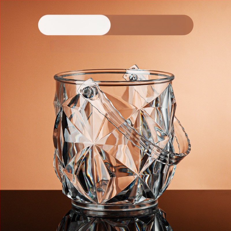 Didmeninė prekyba ledo kibirėliu bare ktv didelės spalvos vertės buitinis komercinis akrilinis mažas ledo kibiras alaus kibiras ledo kibiras