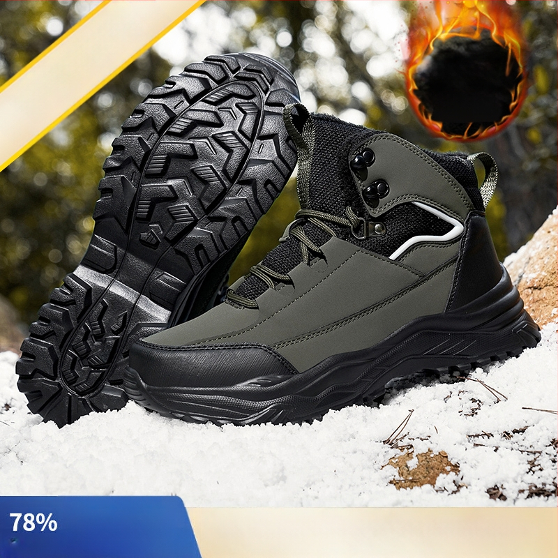 Kirde suured puuvillased kingad meeste talvised fliisvoodriga paksendatud soojad talvekingad Martin saapad meeste lumesaapad