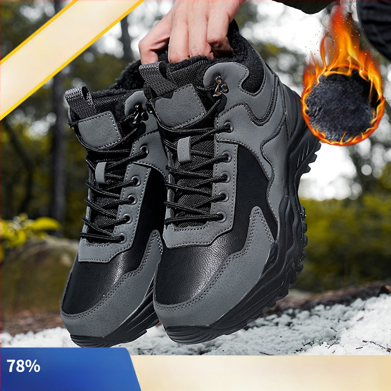 Kirde suured puuvillased kingad meeste talvised fliisvoodriga paksendatud soojad talvekingad Martin saapad meeste lumesaapad