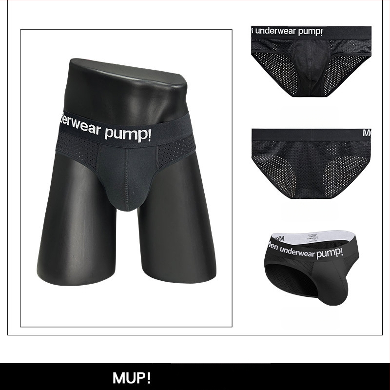 Ploni apatiniai su pumpukais, žemo liemens, aptempti, sėdmenis pakeliantys, madingi spalvų blokų vyriški sportiniai apatiniai, eksportuojamas vienas krepšys.