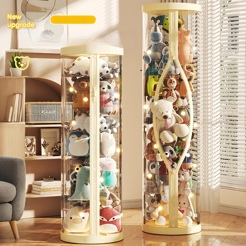 Didelės talpos kibirėlis-lėlė, pliušinis žaislas, užtrauktukas-lėlė, permatoma buitinė technika, didelės vertės artefaktas