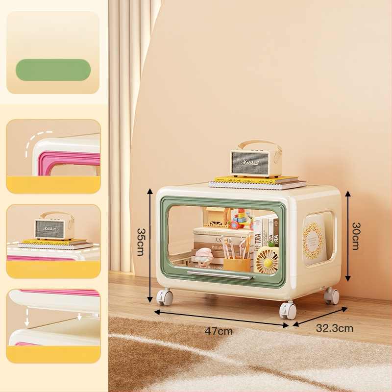 Majapidamises kasutatavate koomiksitega laste mänguasjade hoiukapi kapp, raamatute hoiuriiul, suure mahutavusega plastist multifunktsionaalne hoiukapp