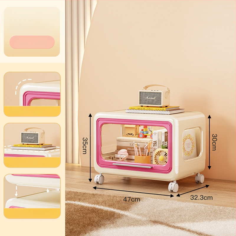 Majapidamises kasutatavate koomiksitega laste mänguasjade hoiukapi kapp, raamatute hoiuriiul, suure mahutavusega plastist multifunktsionaalne hoiukapp